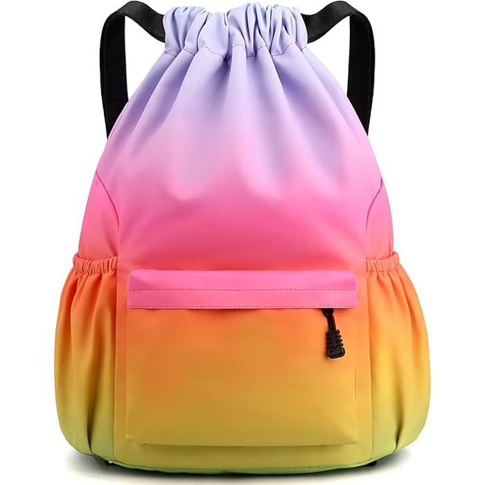 Sac à cordon sac de natation étanche sac à dos de sport unisexe convient aux enfants et aux adultes grand sac à dos à cordon