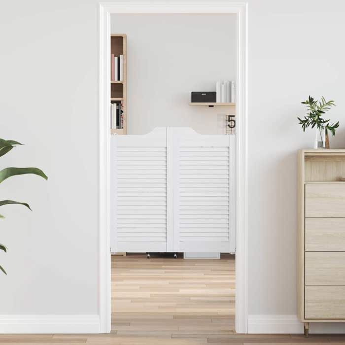 Vidaxl Portes battantes 80 x 40 cm Bois de pin massif Blanc 42047173