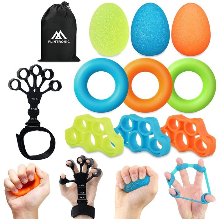 Entraîneur de Préhension Hand Grip Strengthener Exerciceur de Doigts Doigt Civière pour la Force de style-a(11pc) MEDECINE BALL