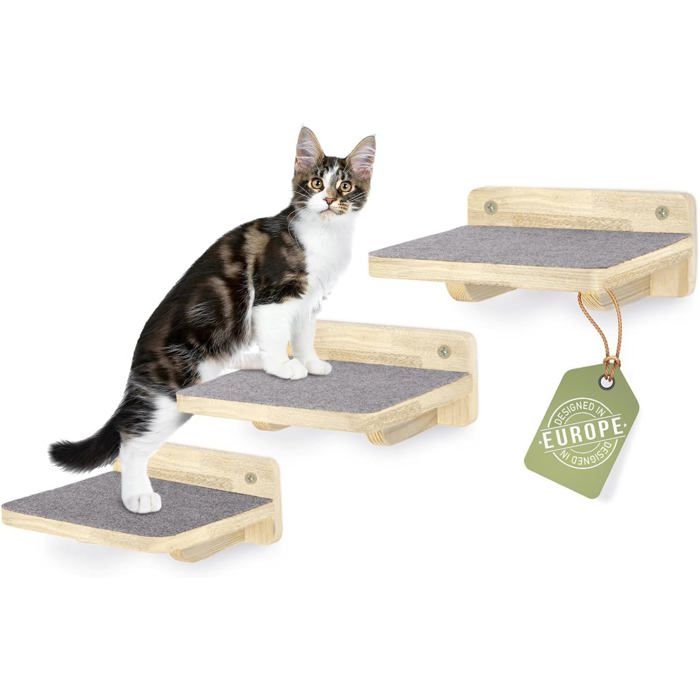 Mur Et Escalade Pour Chat - Lot De 3 Escaliers Muraux Xl[AC936]