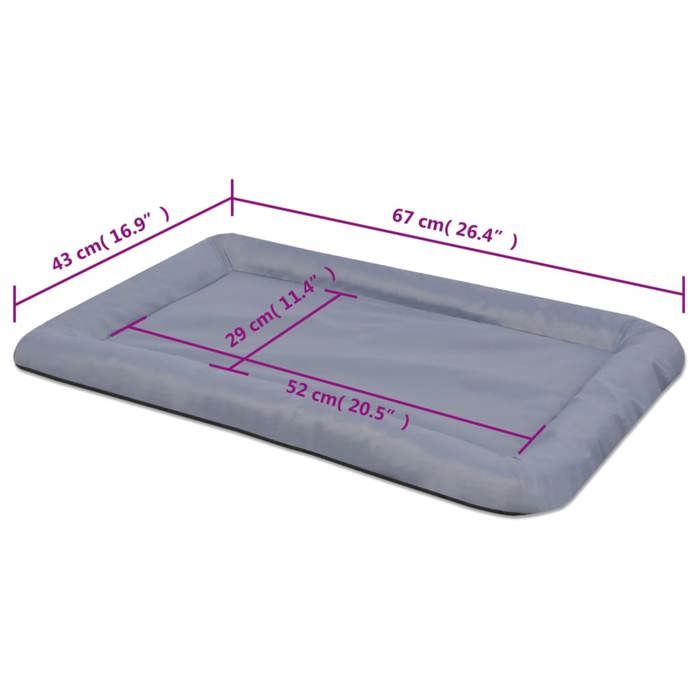 Matelas pour chiens Taille L Gris_2 ans garantie_64796