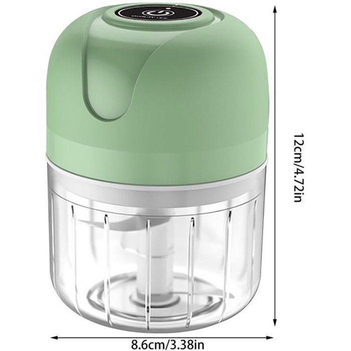 Hachoir électrique sans fil et mini-hachoir-Trancheuse de cuisine 250 ml pour légumes ail et herbes-Rechargeable par Balaena BV