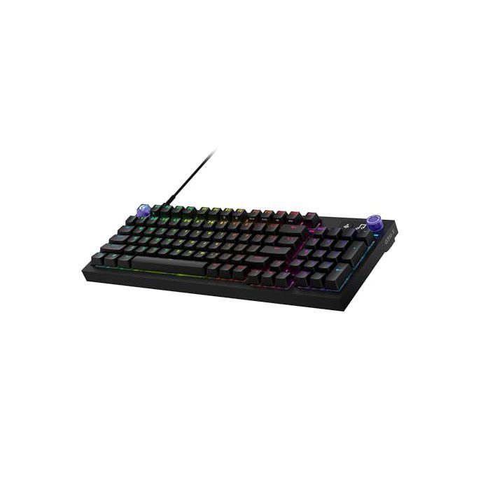 Logitech Clavier gaming - G - G316 X 98 - Taux de rapport 8 kHz - Commutateurs remplaçables à chaud - Écran matriciel LED & molette