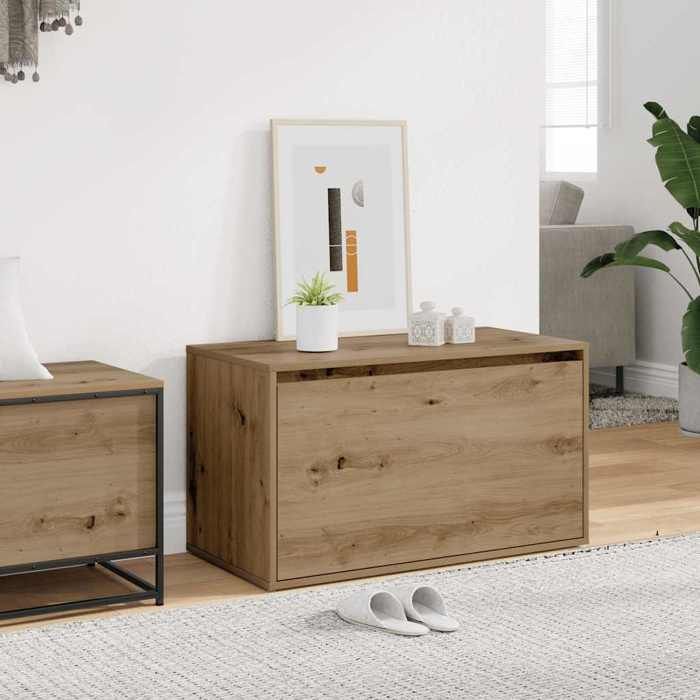 BEAU Meuble banquette - Banc dentrée - 80x40x45 cm - chêne artisanal - bois dingénierie[23455]