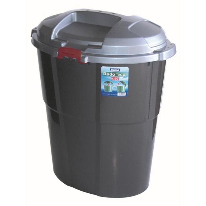 Comparer les prix de Conteneur en plastique - Daco eco - 54 x 39 x 67 cm - Gris