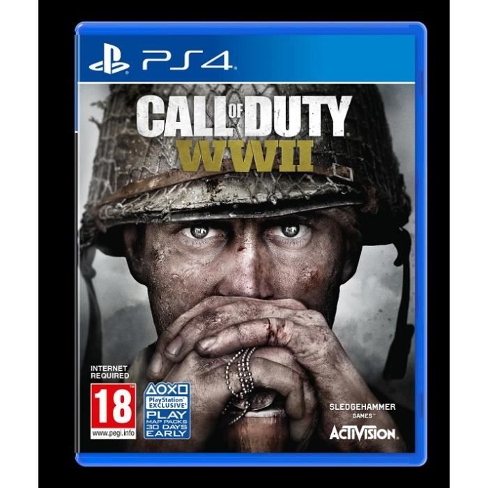 Jeu Call of Duty WWII PS4 Activision Jeu d'action FPS Seconde Guerre mondiale