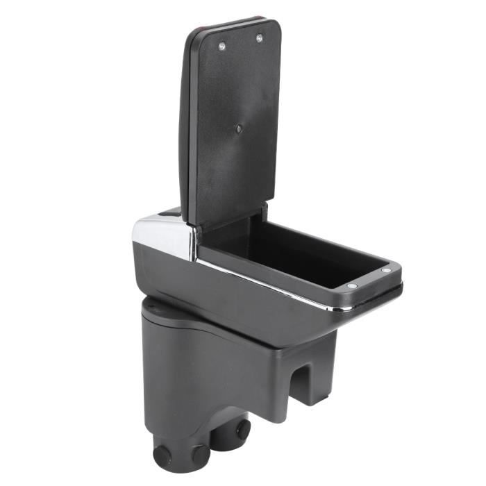 Organisateur D'accoudoir Central Pour Ford C-Max 2007-2016 - Boîte De Rangement Avec Séparateurs Et Interface USB - Plastique ABS Antidérapant