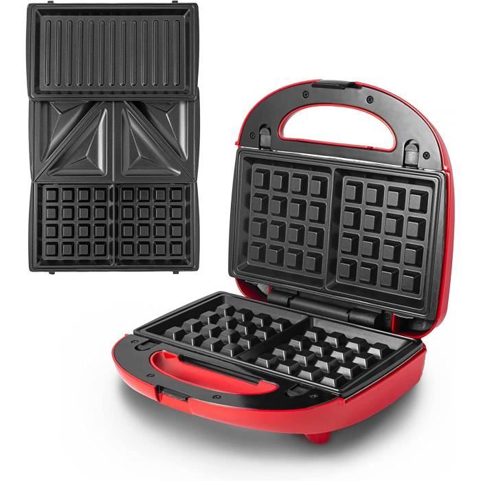 Gaufrier croque monsieur 3 in 1 Grill, Gaufrier, sandwich Plaques