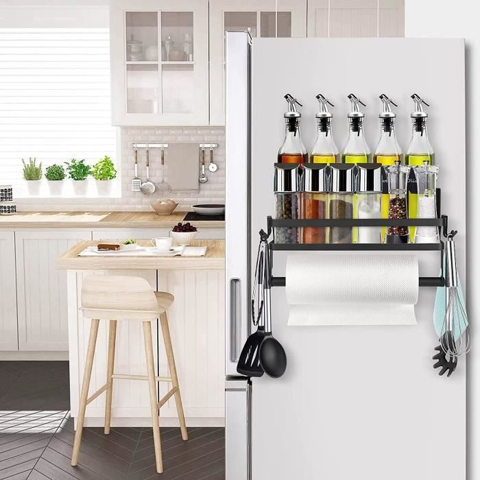 4 Pièces étagère Magnétique pour Réfrigérateur, Métaux Porte-épices