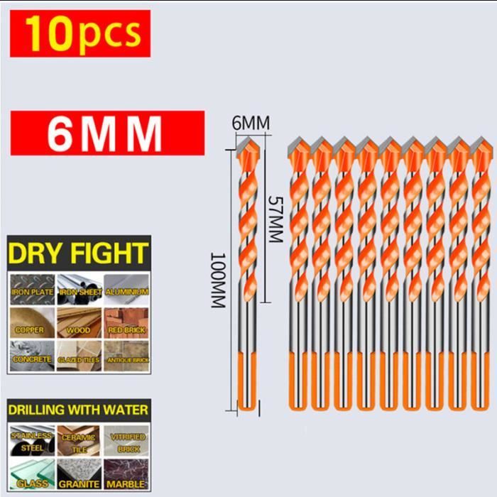 QUARKZMAN Foret En Carbure De Tungstène Yg6X/C3, 3,5 Mm (0,138 Pouces