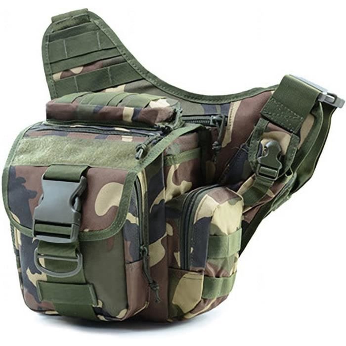 Sac banane,taille militaire à tte Molle pour homme,camouflage,étanche