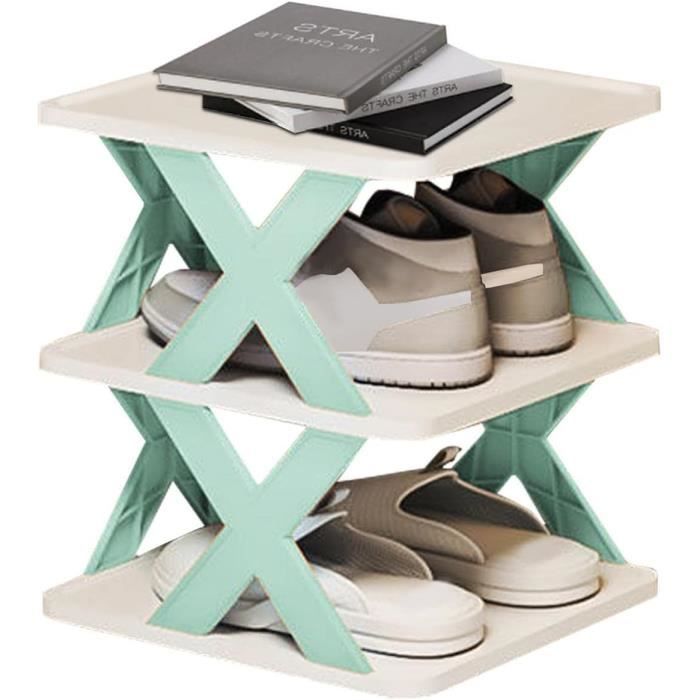 Étagère à Chaussures Pliable 5 Niveaux En Bambou - Rangement Vertical Pour Entrée Ou Chambre, Pas D'outils, Couleur Bois Naturel