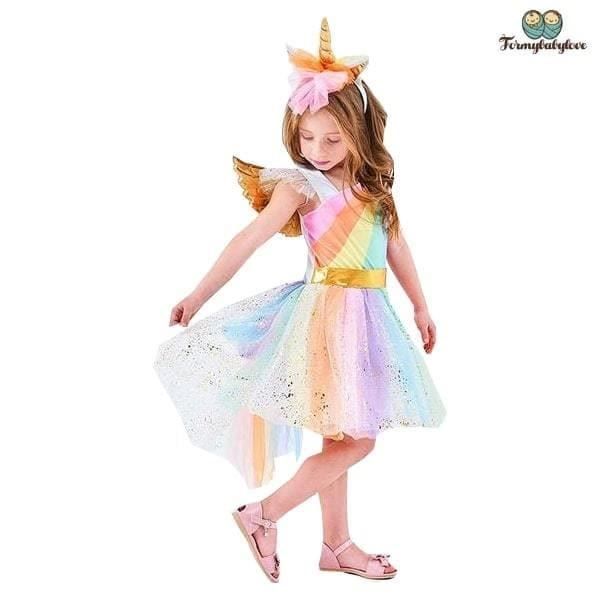 Déguisement fille princesse licorne (Du 5 ans au 10 ans) - tailles:8 ans -  Cdiscount Jeux - Jouets
