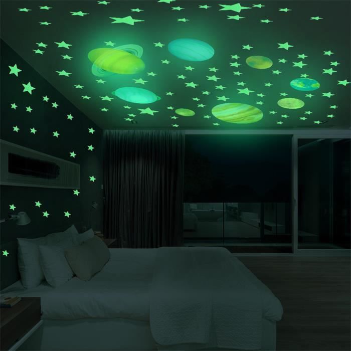 50 PCs Lumineux /Étoiles 3d Sticker Mural Accueil Glow Dans Lobscurit/é Stickers Muraux D/écor Belle Mur Glowing /Étoiles Stickers pour Salon Ados Enfants Enfants Chambre De B/éb/é Cr/èche D/écoration