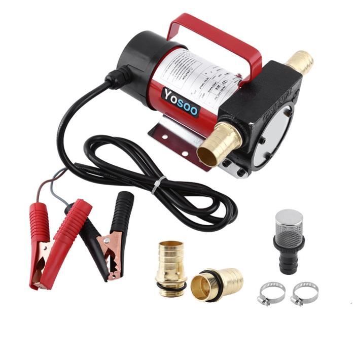 Pompe de transfert de carburant Diesel /électrique Compteur automatique Pompe /à carburant Buse de carburant carburant//huile Biodiesel Pompe distributrice kit 550/ W 60L