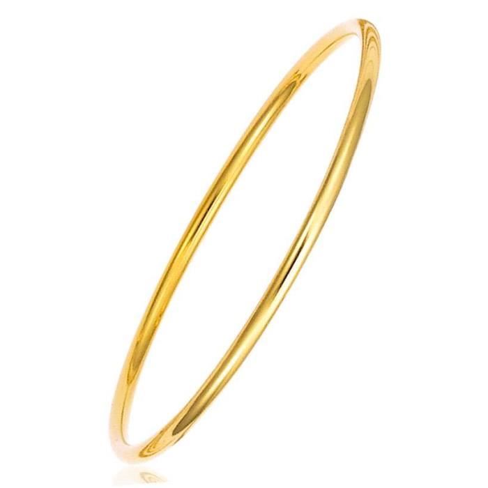 Bracelet rigide plaqué or SF Bijoux - Ø65 - pour femme