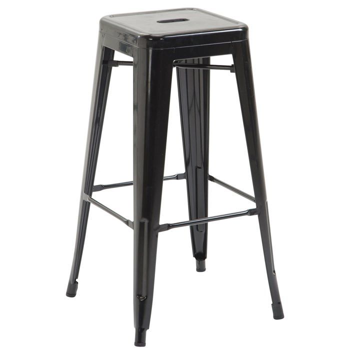 Tabouret de bar chaise haute de comptoir style industriel en metal noir 10_0000144 Tabouret de bar chaise haute de comptoir style industriel en metal noir 10_0000144