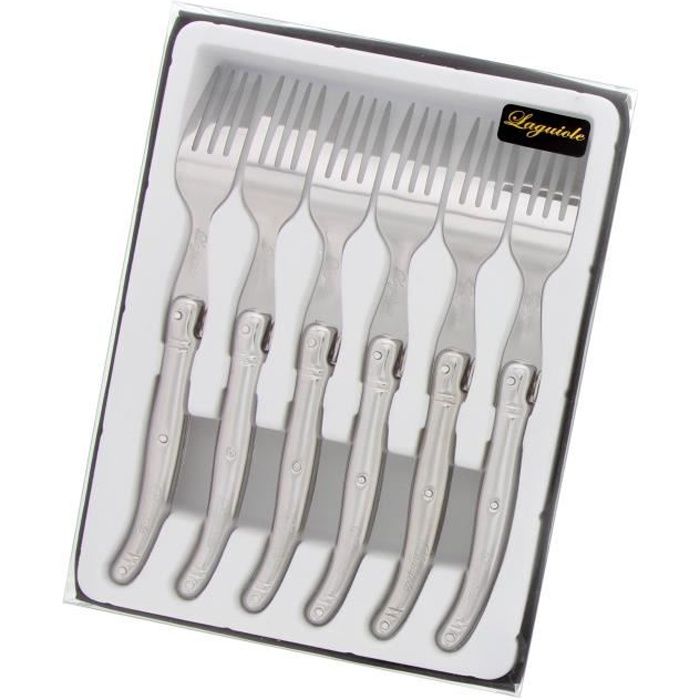 Coffret de 6 fourchettes de Table Laguiole Tribloc sur