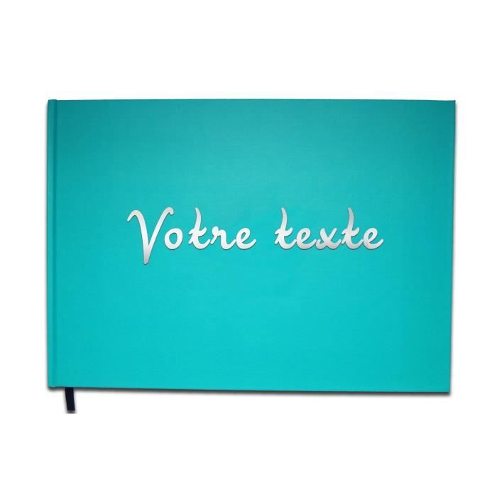 Livre D Or Texte Personnalise 1 Ligne Anniversaire Souvenir Cadeau Lettres Chromees Ou Dorees 100 Pages Couleur Bleu C Cdiscount Beaux Arts Et Loisirs Creatifs