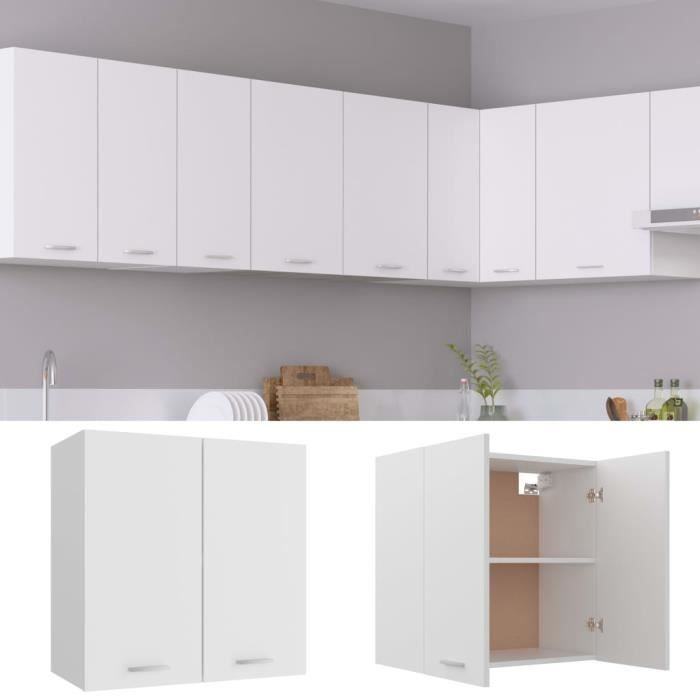 Armoire de cuisine multi-rangements - Excellent Magnifique - Blanc - Style contemporain - Design