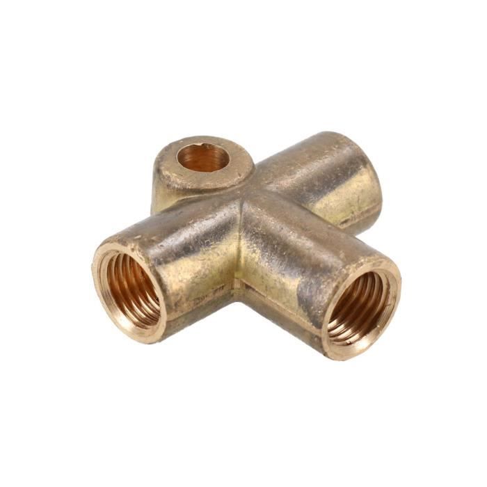 Brass Frein Tuyau Raccord Femelle 3 Voies T-pièce 10 mm x 1 mm pour 3/16" Brake Pipe