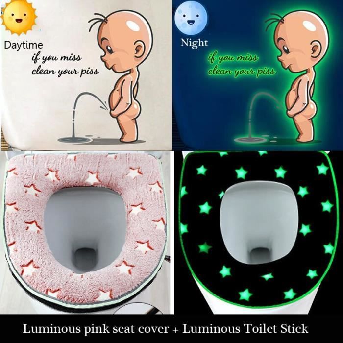 Housses De Siège De Toilette Moelleuses - Lot De 2 - Lavables En Machine - Rouge