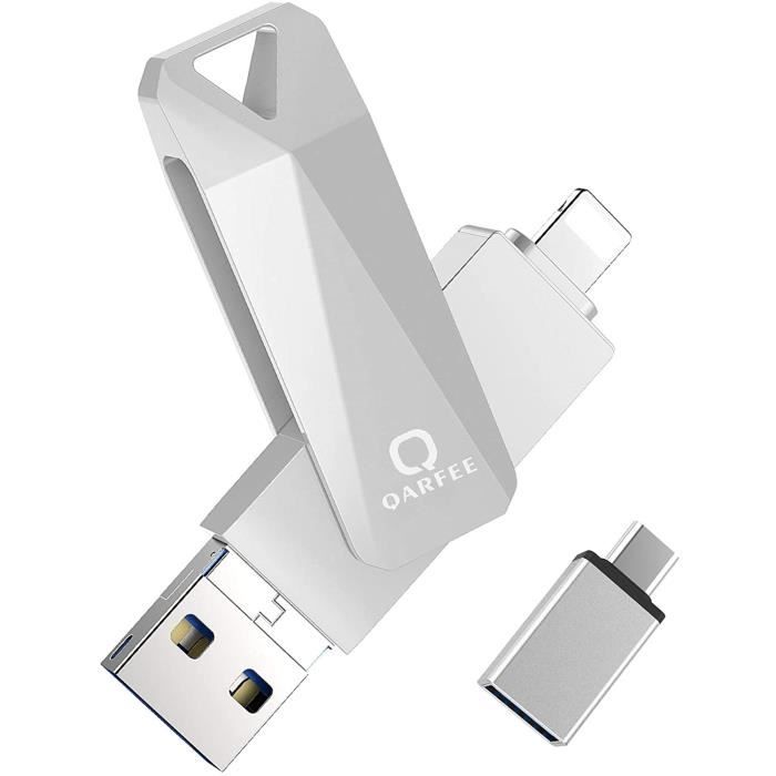 Clé USB iPhone 3.0 32 Go, Qarfee Fortise Lecteur Flash Drive