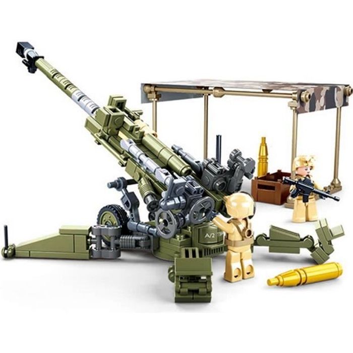 Jeux De Construction Sluban - Tank Militaire Avec Soldats - Modèle D'occasion