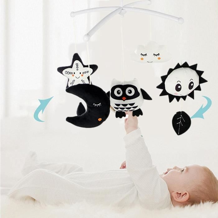 Mobile Pour Berceau De Bebe Noir Et Blanc Mobile Musical A Suspendre A Contraste Eleve Pour Nouveaunegarcons Et Fillesdecorat 235 Cdiscount Puericulture Eveil Bebe