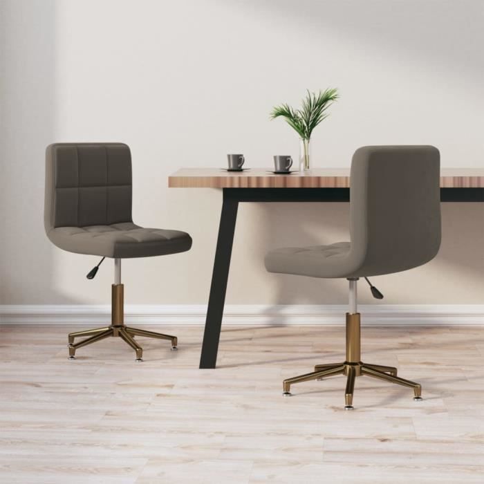 Lot de 6 Chaises à dîner cantilever - Star - Crème - Tissu - Métal