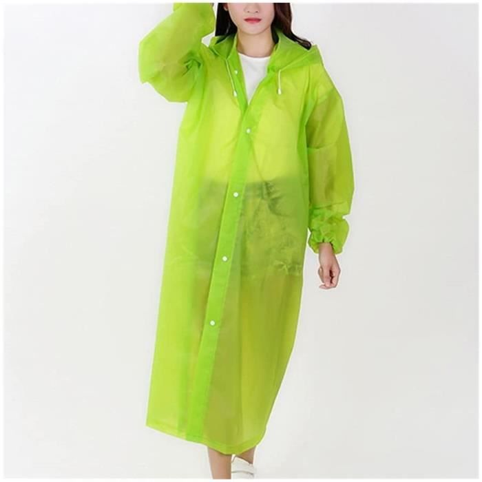 Veste de Pluie Vierge Poncho Imperméable Transparent Léger