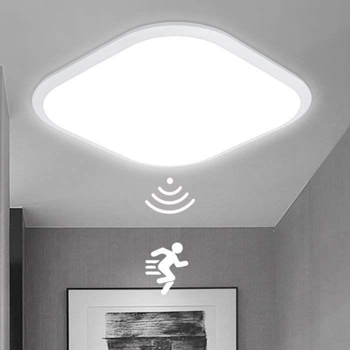 Aufun 15W Plafonnier LED avec détecteur de mouvement pour couloir