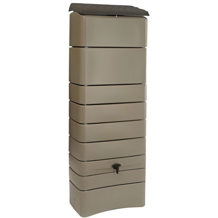 Récupérateur Deau De Pluie Mural 300 Litres Taupe