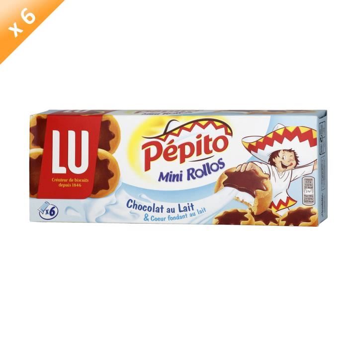 Lot De 6 Pepito Mini Rollos Au Chcoolat Au Lait X6 Cdiscount Au Quotidien