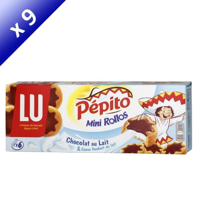 Lot De 9 Lu Pepito Mini Rollos Au Chocolat Au Lait Cdiscount Au Quotidien