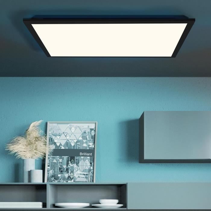 Plafonnier LED 72W Rectangulaire à Intensité Variable Avec Télécommande - Lumière 2800K-6000K Pour Salon, Chambre, Cuisine IP44