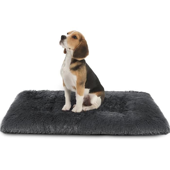Meilleurs prix pour Lit pour Chien Chat - Coussin Anti Stress Lavable et Antidérapant - Gris Foncé - 110x75cm