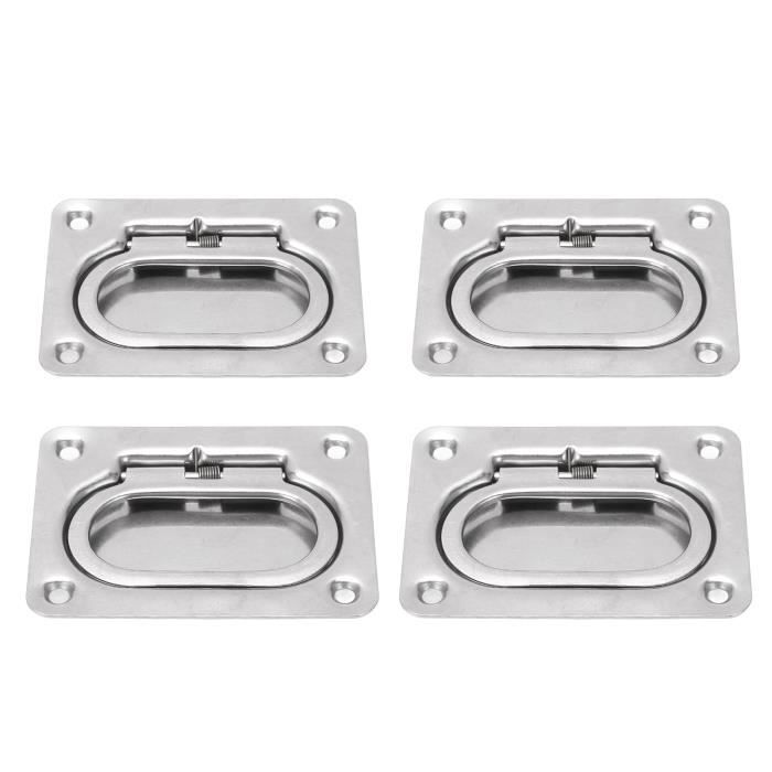 Poignée Traction Trappe Bateau Anneau Affleurant Acier Inox 304 - Fortement Poli