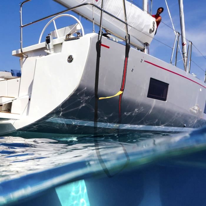 VGEBY Echelle de Bateau 3 Étapes en Corde Nylon, Échelle d'Embarquement, Échelle de Pêche