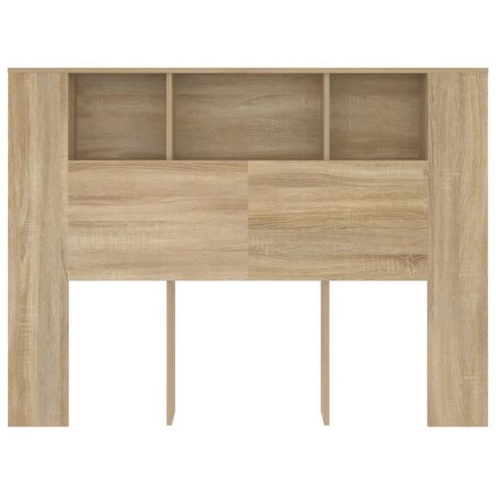 Armoire de tête de lit Chêne sonoma 200x19x103,5 cm