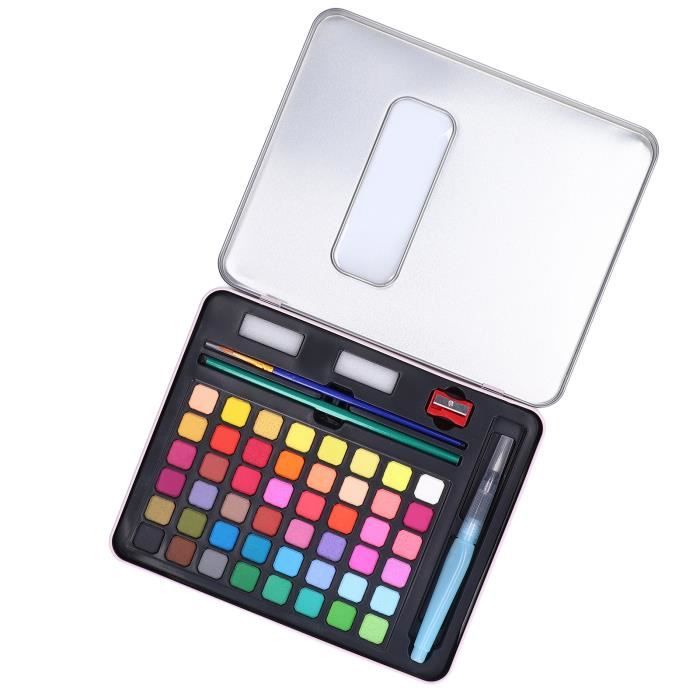 Peinture Aquarelle Palette 72 Couleurs Peinture Couleur Nacrée Solide Aquarelle Boîte Débutant Professionnel Ensemble Portable Peinture Aquarelle Palette 72 Couleurs Peinture Couleur Nacrée Solide Aquarelle Boîte Débutant Professionnel Ensemble Portable