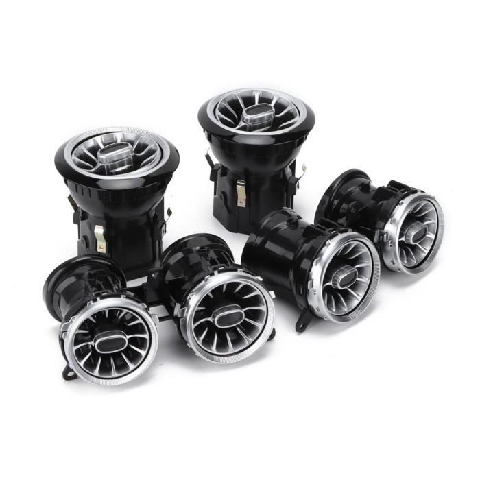 Grilles Turbine Avant LED 5pcs - 64 Couleurs - Pour Mercedes Classe C & GLC 2019-2021