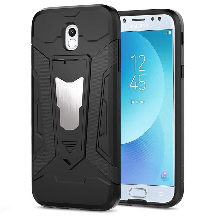 GrandEver Coque Samsung J5/J530 Antichoc avec dur PC Bumper avec Support Béquille Multi-Angles coque pour samsung j5