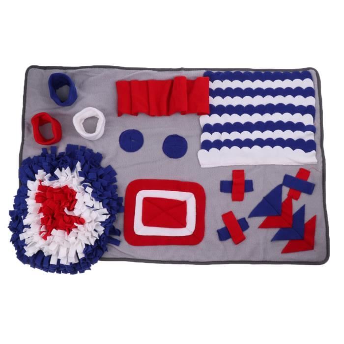 Tapis d’Alimentation Snuffle Jouet pour Chien Entraîner Capacité du Nez - Rouge