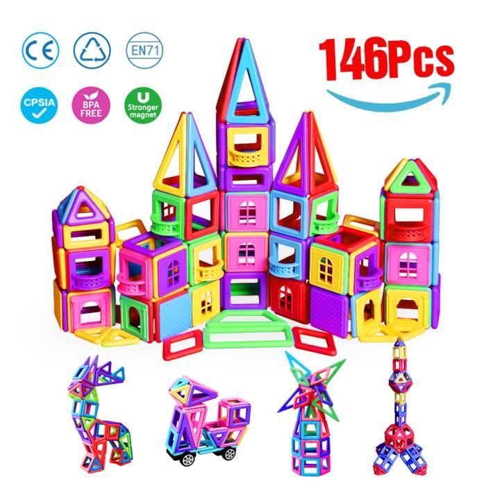 Bloc de Construction INFINITOO Magnétique 146 Pièces, Magique Aimant  Créatif Bloc Jouet Educatif et Créatif pour Enfant Plus de 3ans - Cdiscount  Jeux - Jouets