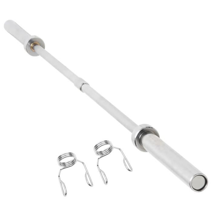 Barre D'haltères Olympia 20 Kg, 2,2 M, Diamètre 28 Mm | Qualité Salle De Sport, Capacité 340 Kg, Pour Squat, Soulevé De Terre, Entraînement Force