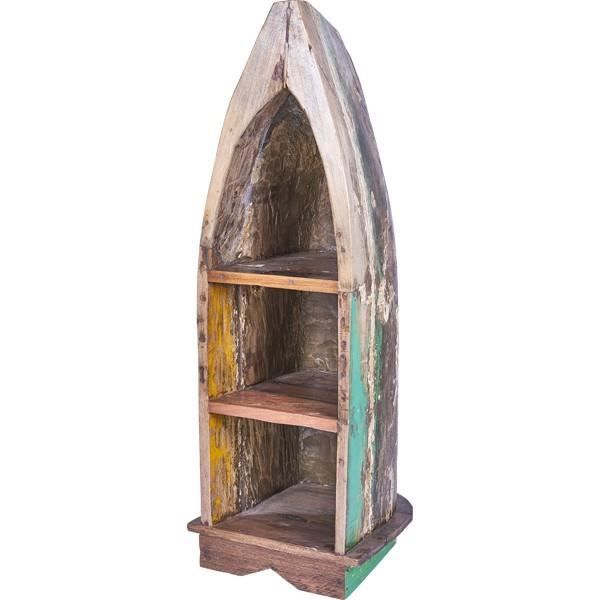 Etagere Pirogue En Bois De Bateau Recycle Achat Vente Etagere Murale Etagere Pirogue En Bois De Cdiscount