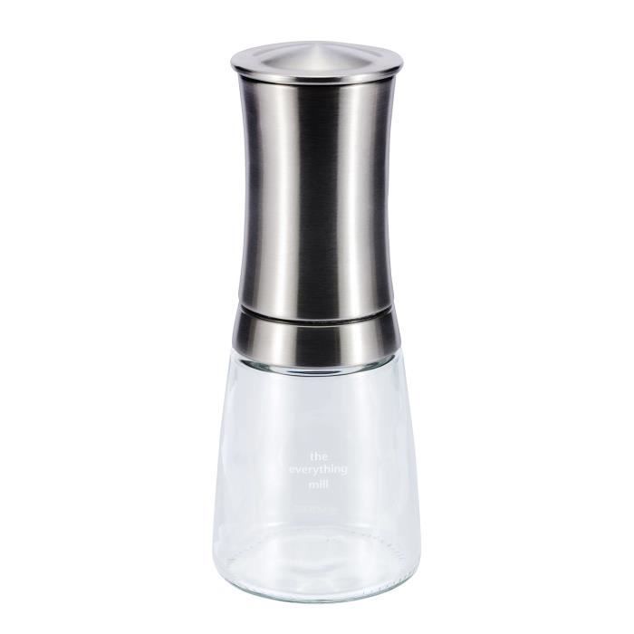 Baies Roses graines Lin /épices 2 en 1 id/éal sel gu/érande poivres c/ér/éales KYOCERA Moulin Universel r/églable et Lavable Noir C/éramique etc/…