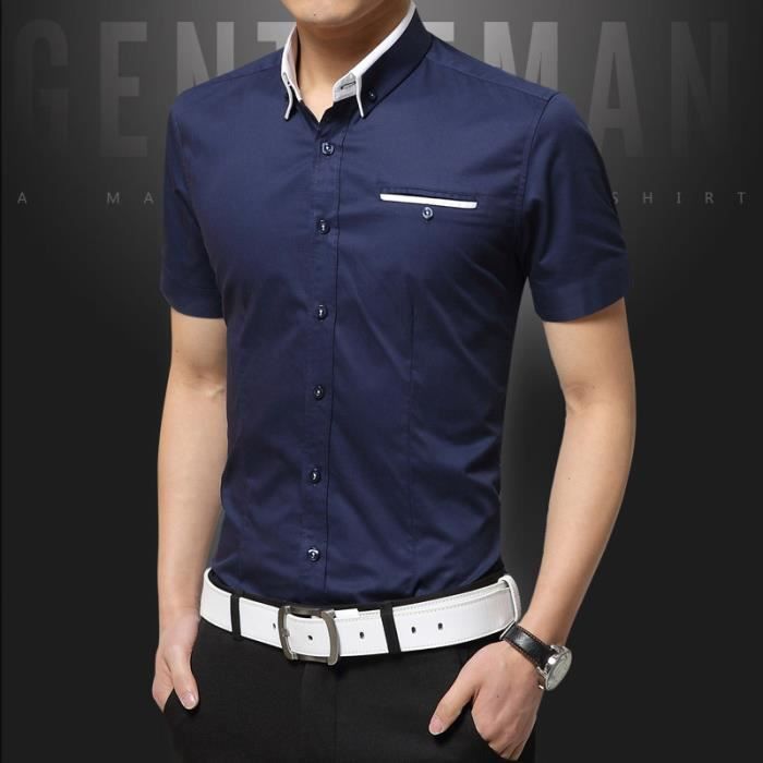 Chemise manche courte slim clearance