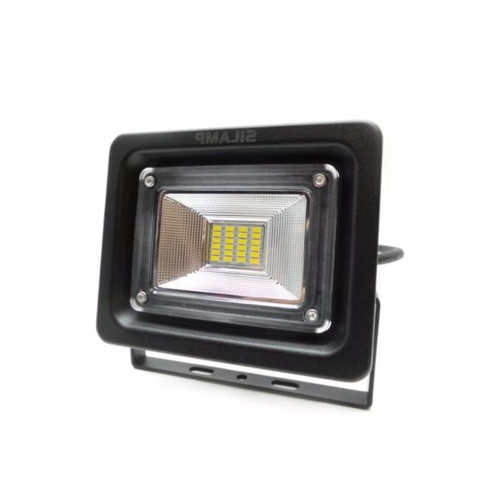Projecteur LED 10W Noir IP65 Extérieur